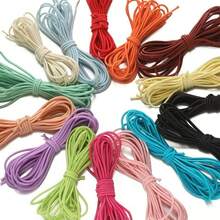 5meters/196.8inch 13 Colors Vibrant Colored Elastic Cord - 2.5mm Thick, High Stretch For DIY Crafts, Jewelry Making, Sewing & Beaded Accessories, Durable Rubber Band With Assorted Colors Choose Freely (Purple, Brown, Black, Red, Blue, Pink, Beige), Beaded Threading | Smooth Texture | High Elasticity - Elastic Cord - View 11