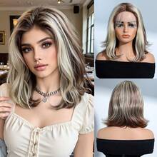 13*4*1英寸蕾丝前置真人发假发，适合日常佩戴 - S4/4/27 - 查看 2