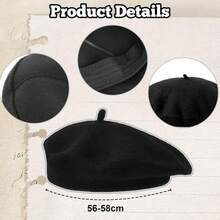 Conjunto de 8 peças de acessórios para fantasia de mímico francês | Adequado para homens e mulheres, inclui boina preta, meias, luvas, suspensórios, gravata e barba falsa para festas de carnaval, fantasias e brincadeiras de faz de conta. - Multicolorido - Ver 5