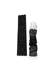 1 Pair Lace Arm Sleeves, Long Style, For Women, Summer Driving Sun Protection, Autumn/Spring - Multicolor - View 5