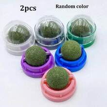 Cat Ball, Licking Rotating Ball, Cat Self-Entertainment Ball, Cat Ball, Fragrant Wood Ball, Fruit Ball - Green - View 13