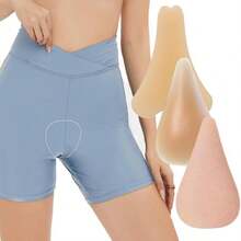 3pcs Concealer,Adhesive Reusable Silicone Camel Hider Soft Pad,Seamless Anti-Camel Insert Cover, Invisible Toe No Camel Guard For Women Swimsuits, Bikini, Yoga Pants (Beige) - View 6