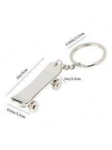 Interesting Keychains, Mini-SkateBoard Key Chain Cute Car Keychain For Women Men Key Fob Pendant - Multicolor - View 4