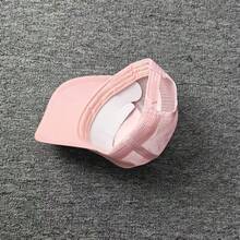 Gorra de béisbol ajustable con bordado de letras, gorra de camionero - Rosa - Ver 2