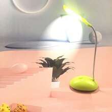 Portable Foldable 4 Colors LED Desk Lamp - Battery Powered For Eye Care, Learning, Reading - Green - View 9