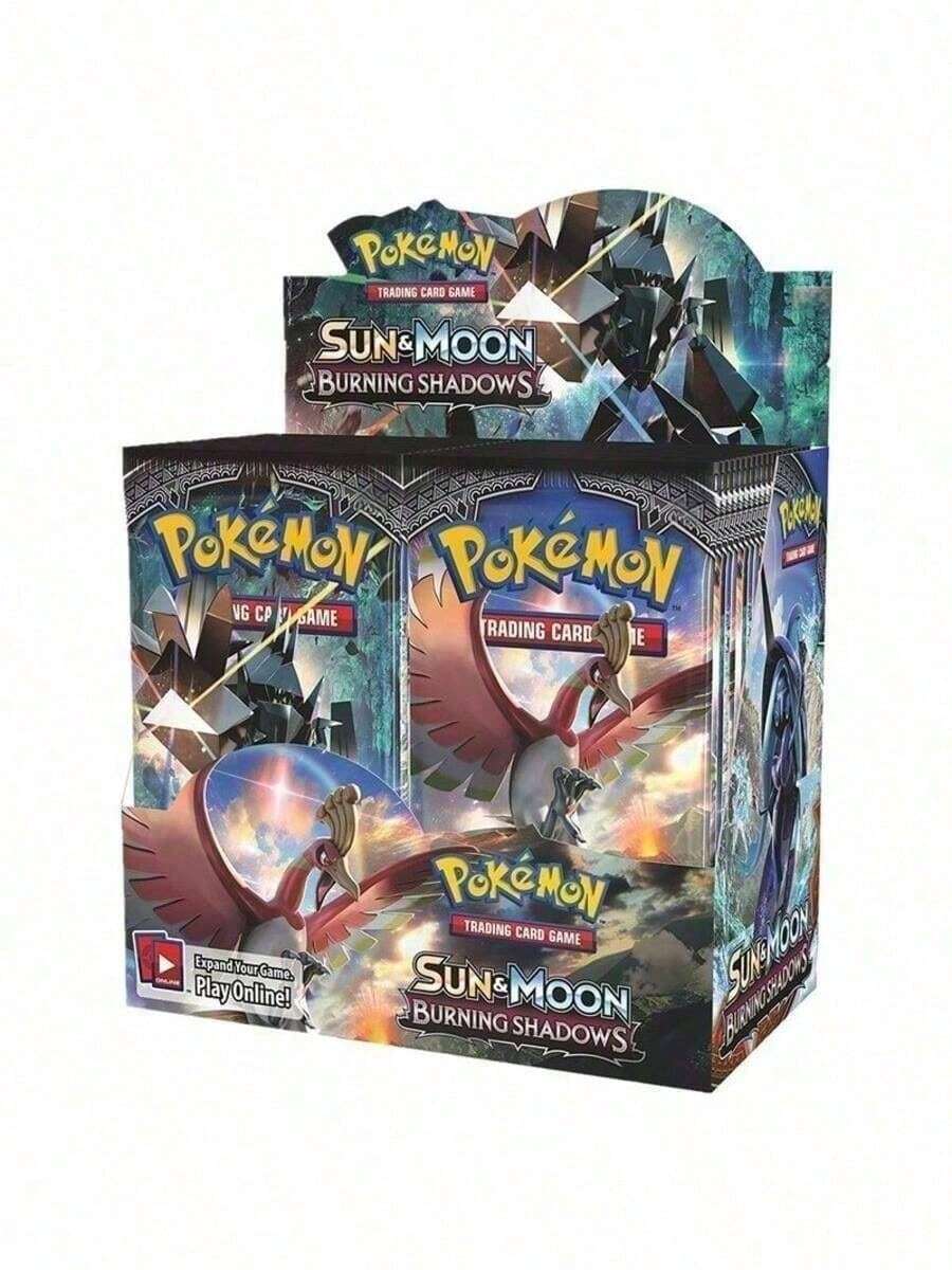 pokemon Juego de Cartas Coleccionables Pokémon, Versión en Inglés, Sol y Luna, Invasión Carmesí, 360 piezas/Caja, 10 piezas/Paquete, Batalla de Mesa para Adultos, Cartas Coleccionables, Colección de Cartas Raras, Regalo para Fiesta de Vacaciones, Regalo de Cumpleaños, Regalo de Navidad, Regalo para Amigos - Multicolor - Ver 1