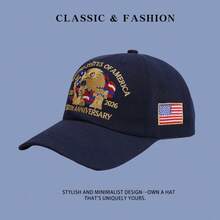 USA 250th Anniversary Embroidered Eagle Baseball Cap, Patriotic American Flag Adjustable Hat - A - View 10