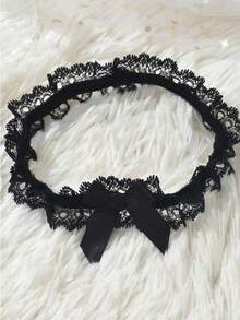 1pc Women Belt Accessories Women Bow Leg Ring Sexy Lingerie Lace Garter Belt Bowknot Leg Loop Wedding Garters Bridal Cosplay - Multicolor - View 4