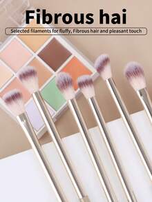 6pcs/13pcs/23pcs Makeup Brush Set Includes: Brush Holder, Foundation Brush, Blush Brush, Eyeshadow Brush, Mascara Brush, Eyebrow Brush, Lip Brush, Highlighter Brush, Contour Brush, Nose Brush, Makeup Sponge, Makeup Tools, Makeup Brush Set, Women/Girls Travel Makeup Brush Set, Makeup Brush Set, Complete Makeup Brush Set, Full Makeup Brush Set, Makeup Set, Makeup Brush Set, Makeup Gift Set - Gold - View 7