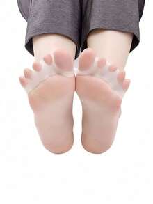 4 Silicone Toe Covers, Soft And Scratch-Resistant, Suitable For Women's High Heels And Sneakers, Easy To Carry When Going Out - Multicolor - View 3