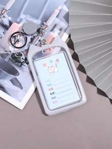 1pc Cute Cat Card Holder, Creative Keychain Pendant, Suitable For Campus Student Meal Card, Bus Card, Work ID Card, Travel Portable Card Holder - Set - View 4
