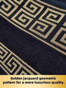 1pc/4pcs Set [2 Handkerchiefs + 1 Towel + 1 Bath Towel] | Cotton Material, Towel Set, Quick Drying, Soft Velvet, Gold Satin Jacquard Craft, Suitable For Bathroom, Gym, Outdoor, Travel, Spa, Holiday, Home Decor, Mother's Day Gift - Multicolor - View 10