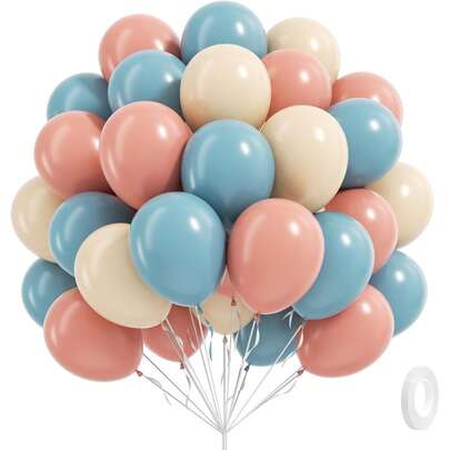 61pcs/31pcs/16pcs Gender Reveal Balloon Set, Gray, Pink, Blue, Beige Balloons For Graduation, Bachelorette Party, Easter, Birthday, Baby Shower Gender Reveal Party Decorations
