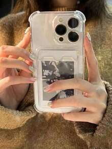 1个透明穿孔2.0mm厚星空闪光防震手机壳，简约设计，兼容 11/12/13/14 Pro Max/XS/XR/11 Pro/11 Pro Max/12 Pro/12 Pro Max/13 Pro/13 Pro Max/7 Plus/14 Pro/14 Pro Max/14 Plus/7 Plus/8 Plus/8/SE2 - 彩色 - 查看 2