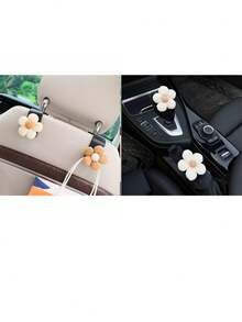 Floral Design Car Accessories Handbrake Cover, Gear Shift Knob Cover, Decorative Set - one-size - View 15