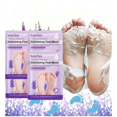 4 Pack Foot Peel Mask , Exfoliator Peel Off Calluses Dead Skin Callus Remover, Soft Smooth Touch Feet-Men Women 4*35g/1.23 0z.