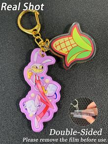 Llavero TADC, pegatinas del Circo Digital, mercancía para fans del anime, llaveros de Ragatha, Jax, Zooble, Kinger, Gangle, llaveros de dibujos animados y anime, llaveros coleccionables, adornos para bolsos, accesorios para autos, regalos para fiestas y cumpleaños - Multicolor - Ver 11