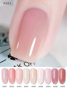 新款裸色美白指甲油，含透明底油、黑色底油、UV灯卸甲油、亮面和哑光面油，适用于美甲凝胶、亚克力按压式美甲贴片，持久耐用，是美甲DIY的理想之选，也是送给女性的美容礼物。 - 彩色 - 查看 16