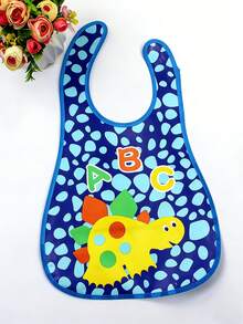 1pc Baby Waterproof Bib, Infant Feeding Bib, Toddler Drool Bib, Baby Bibs For Feeding - Multicolor 2 - View 1