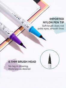 NOVO Eyeliner Cair Berwarna Tahan Air dan Keringat – Ujung Ultra Halus, Cepat Kering dan Anti Luntur, Tersedia dalam Berbagai Warna Cerah. Ideal untuk Riasan Mata Kreatif untuk Pesta dan Panggung. - 03# Putih susu - View 5