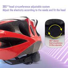 1pc Unisex Bicycle Helmet, Lightweight Breathable Design, Detachable Sun Visor, Adjustable Fit, EPS Padding Liner, Suitable For Outdoor Sports - Multicolor - View 12