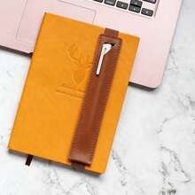1pc PU Leather Pen Holder, Suitable For Pens, Creative Pencil Case, Protect Your Ballpoint Pen, Stylus, Suitable For School, Office, Business Travel And Tourism, Office Supplies, School Supplies, Back To School Gift, Christmas Gift, Teacher's Day Gift,Stationery,Bag - Multicolor - View 6