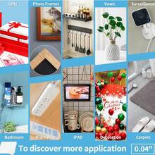 1 pieza Cinta adhesiva doble cara resistente, aplicable en múltiples escenarios, recortable - transparente - Ver 8