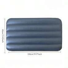 Matelas de camping de voyage gonflable pour l'extérieur - Matelas de couchage gonflable en PVC pour l'extérieur avec kit de réparation, convient pour SUV, matelas pneumatique, matériau texturé durable - moderne - Voir 9