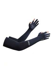 BAMANSHI UPF50+ Sun Protection Arm Sleeves With Gloves | Touchscreen, Anti-Slip, Ice Silk | For Driving, Cycling, Golf, Fishing | Women's Summer Outdoor - Multicolor - View 8