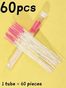180/120/60pcs Colorful Ear Piercing Cleaning Lines, Ear Piercing Anti-Clogging Deodorizing Cleaning Lines, Slouchy Ear/Nose Piercing Cleaning Tool, Anti-Clogging Ear Piercing Cleaning Sticks - Multicolor - View 13