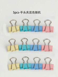 Kẹp bìa hình trái tim các loại, kẹp bìa đầu phẳng các loại, dùng để sắp xếp giấy tờ, ghi chú, ảnh và tài liệu - Đồ dùng văn phòng, gia đình, trường học và thủ công, phần thưởng khi trở lại trường, v.v. - Nhiều màu - Xem 16