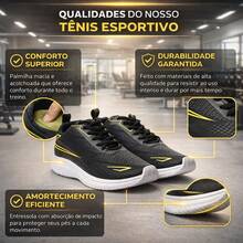 Men's And Women's Fitness Shoes, Black, Lightweight, Comfortable, For Gym, Running, Training, And Walking, Sizes 34 To 43 - RF02 - 黑/綠 SP - 查看 5