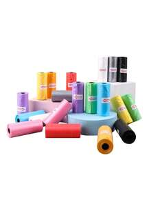 75pcs/5rolls Disposable Trash Bags, Convenient To Carry, Solid Color Diaper Changing Bags, Car Garbage Bags, Suitable For Stroller, Living Room, Bathroom, Nursery Cleaning, Random Color - Multicolor - View 5