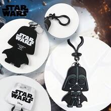 StarWars 1个星球大战官方授权丘巴卡BB-8 D达斯·维达暴风兵软触感包夹可爱钥匙扣装饰包挂件钥匙链纪念品送给家人朋友粉丝生日圣诞节新年节日礼物 - 彩色 - 查看 3