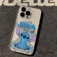 Miniso 迪士尼《星际宝贝》双面史迪奇设计手机壳，适用于 iPhone 17/17 Pro/17 Pro Max/17 Air/16/15/14/13/12/11/X 系列，iPhone 17 Pro Max 手机壳，iPhone 17 Pro 手机壳，iPhone 17 手机壳，圣诞礼物，女朋友 - 無色 - 查看 4