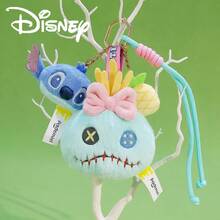 Disney 迪士尼官方授权儿童毛绒挂件，夏日海滩史迪奇毛绒娃娃背包钥匙扣，可爱小精灵吊坠挂饰，节日礼物 - 彩色 - 查看 9