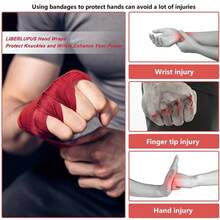 1 Pair Adult Men & Women Muay Thai Sanda 3 Meters Hand Wraps, Boxing Hand Wraps Wrist Wraps - Multicolor - View 3