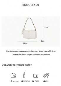 Coach Nolita Printed Women's Single Shoulder Handbag CW426IMXU5 - 粉筆白色CW426IMXU5 - 查看 9