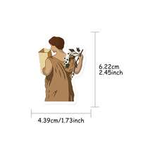 50 Piezas de Pegatinas Vintage Estéticas Marrones, Calcomanías Decorativas DIY Creativas de Dibujos Animados para Diarios, Agendas y Tabletas - 50 piezas - Ver 5