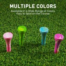FINGER TEN Tees de golf cortos de madera pintados de colores, paquete de 30 unidades, tees cortos y estilizados de alta visibilidad para hoyos par 3, accesorio de golf duradero para todos los niveles - Azul - Ver 6