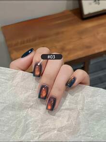 15ML Capacidad Nuevo regalo del Día de San Valentín 2026 Primavera Verano Luz azul aurora de hielo transparente con ojos de gato Amarillo azul verde púrpura Luz de porcelana blanca Esmalte de uñas en gel de ojos de gato, Colores de verano Belleza de uñas magnéticas, Emparejado con base y top coat, Requiere luz UV, Juego de 6 colores de gel vegetal adecuado para principiantes, hogar, oficina, viajes, citas, estilo de moda sin virus, calidad de salón con 28 días de duración. - Color caoba - Ver 5