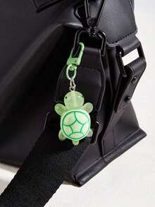 1/5 piezas Llavero colgante de tortuga marina colorida y brillante, lindo dije fluorescente de tortuga oceánica, adecuado para bolsos, carteras y llaves de coche, accesorio para estudiantes, con anillo para llaves - Multicolor - Ver 4