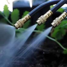 Automatic Universal Brass Atomizing Nozzle Set, 5/8mm, Garden Atomizing Irrigation Cooling Quick Plug Humidifier, Adjustable Nozzle, Suitable For Lawns, Lawn Automatic Drip Irrigation System, Potted Plant Greenhouse - Irrigation Kit - View 6