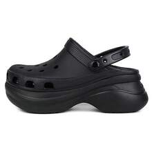 Crocs 镂空木屐 女士沙滩运动木屐凉鞋，夏季 - 黑色 - 查看 10