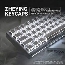 The Mechanical Keycap Set 134 Is Compatible With The 68/98/87 Universal Model, With Foldable Keycaps That Have Transparent Edges And Mechanical Keyboard Keycaps. - View 2