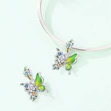 1 Piece Spring Series - Flower, Bird, Butterfly Pendant Suitable For 3mm Original Bracelet, Necklace, DIY Bead Making, Women's Daily Gift, Birthday Party, Festival Gift - Multicolor - View 3