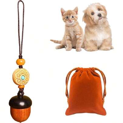 Pet Dog Urn Keychain Ashes With Storage Bag Small Cremation Keepsake Urn Pendant Pet Ashes Keepsake