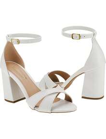 Shekinah Women Heeled Sandals - 白色 - 查看 6