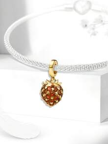 1pc Gold Fruit Series Pendant Ball, Suitable For Women Bracelet DIY Jewelry - Fruit Collection - View 11