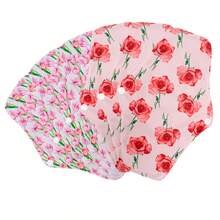 可重复使用高流量月经垫，带湿巾袋，6片装女士带翼卫生巾套装，可洗夜用布护垫 - 查看 12